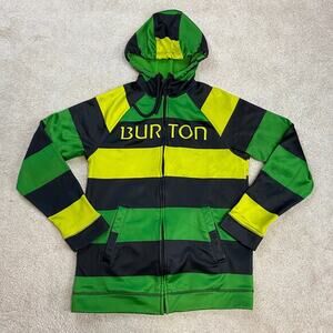 Burton Colorblock Striped MB Peak Full Zip Hoodie Y2K 2000s Size S